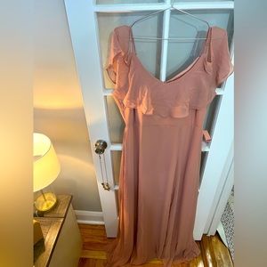 Birdy Grey JANE CONVERTIBLE DRESS CHIFFON DUSTY ROSE